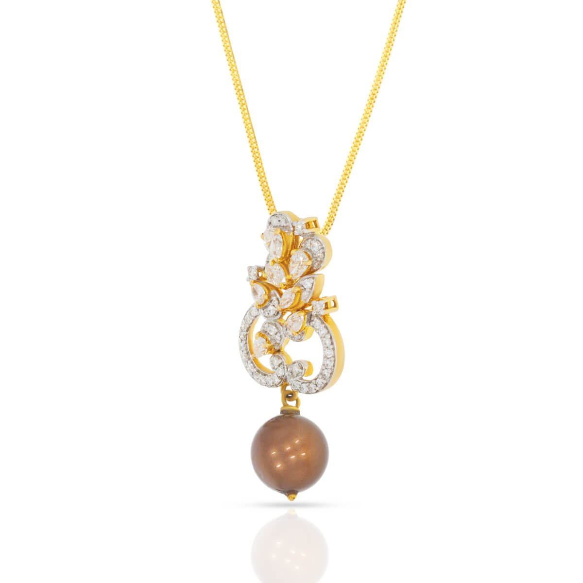 Enigmatic Flora Shine Diamond Pendant