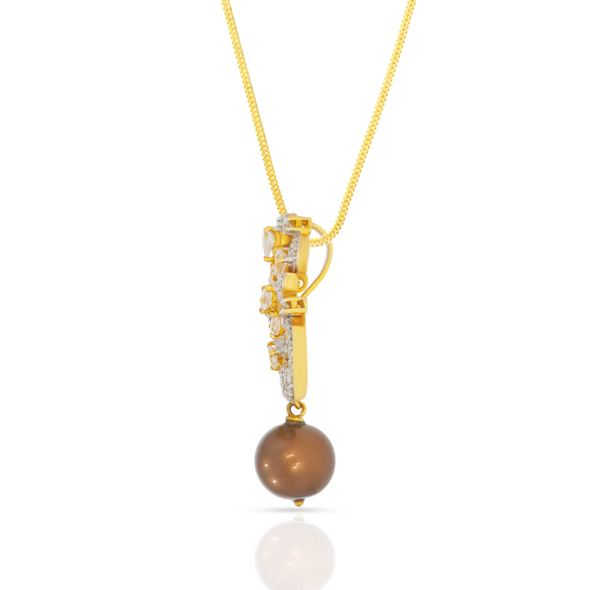 Enigmatic Flora Shine Diamond Pendant