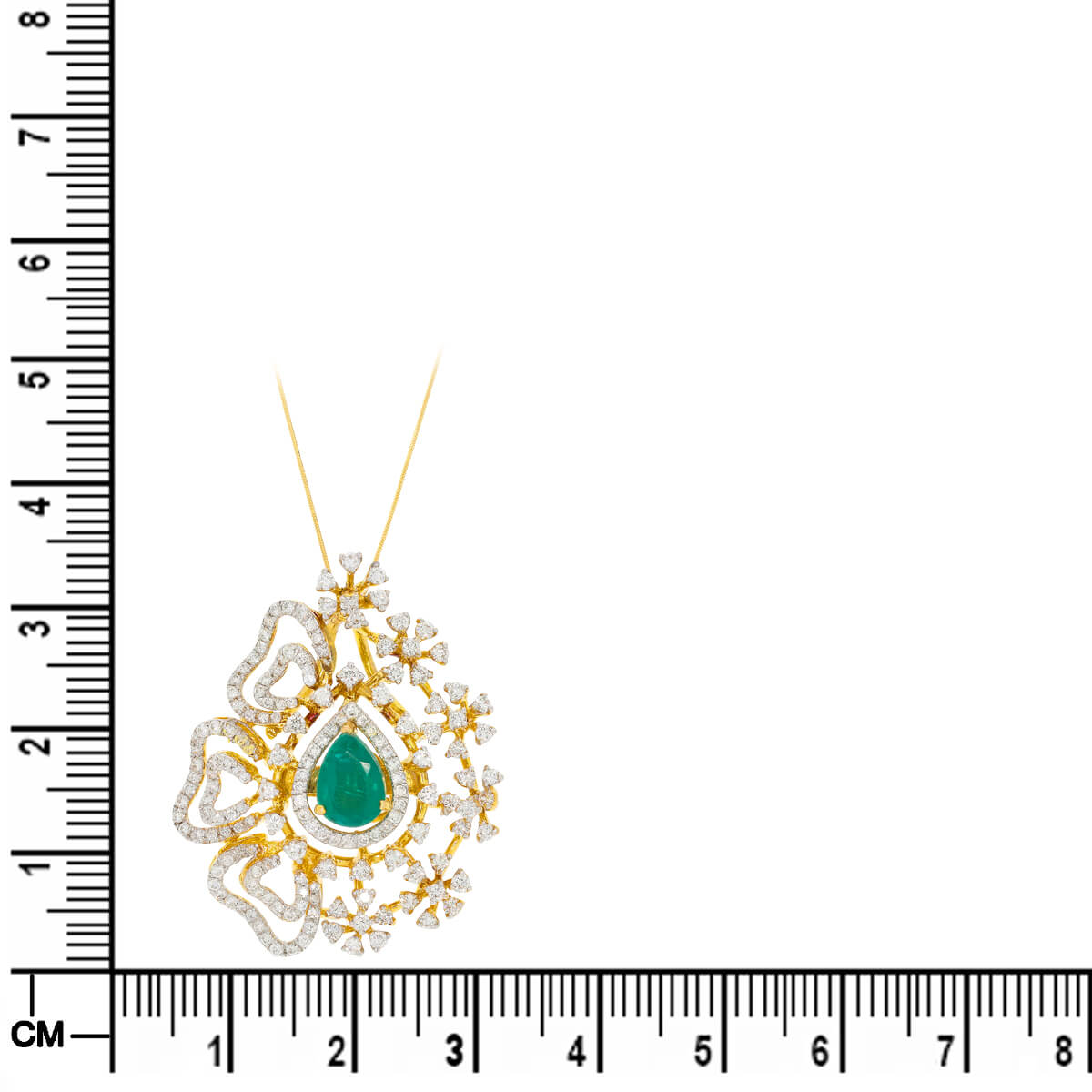 Harmonious Petal Dazzle Diamond Pendant
