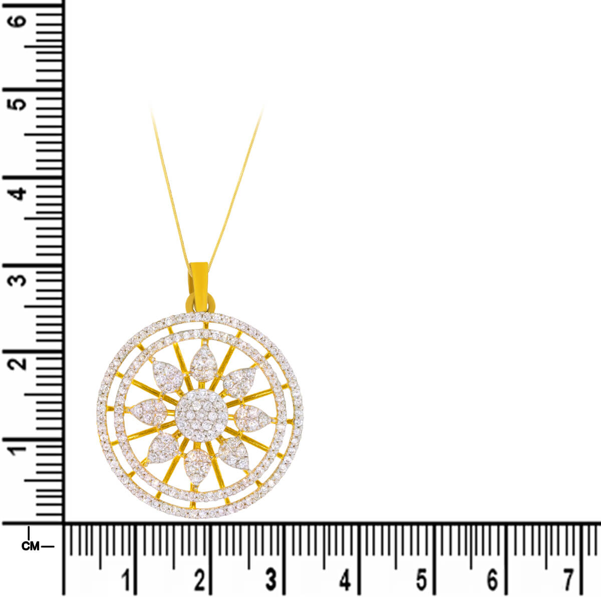Full Blossom Dazzle Diamond Pendant