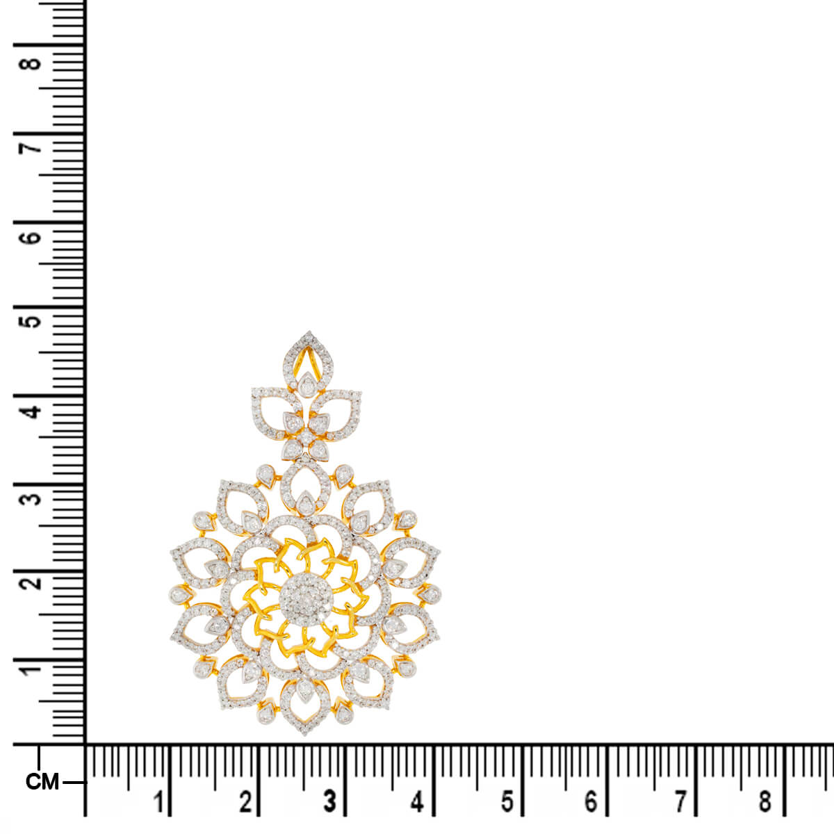 Graceful Blossom Diamond Pendant