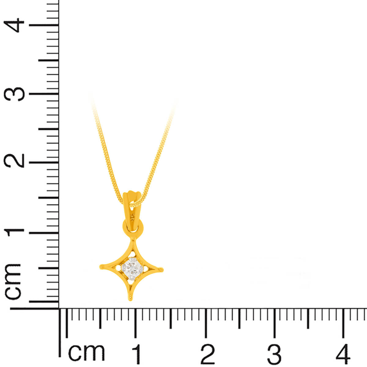 Stylish Star Glow Diamond Pendant