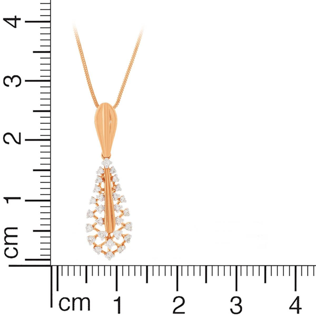 Petite Dazzle Diamond Rose Gold Pendant