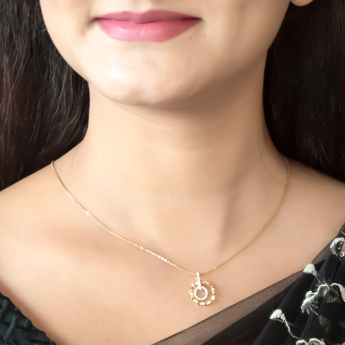 Gleaming Grace Diamond Pendant