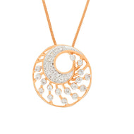 Sparkling Elegance Diamond Rose Gold Pendant