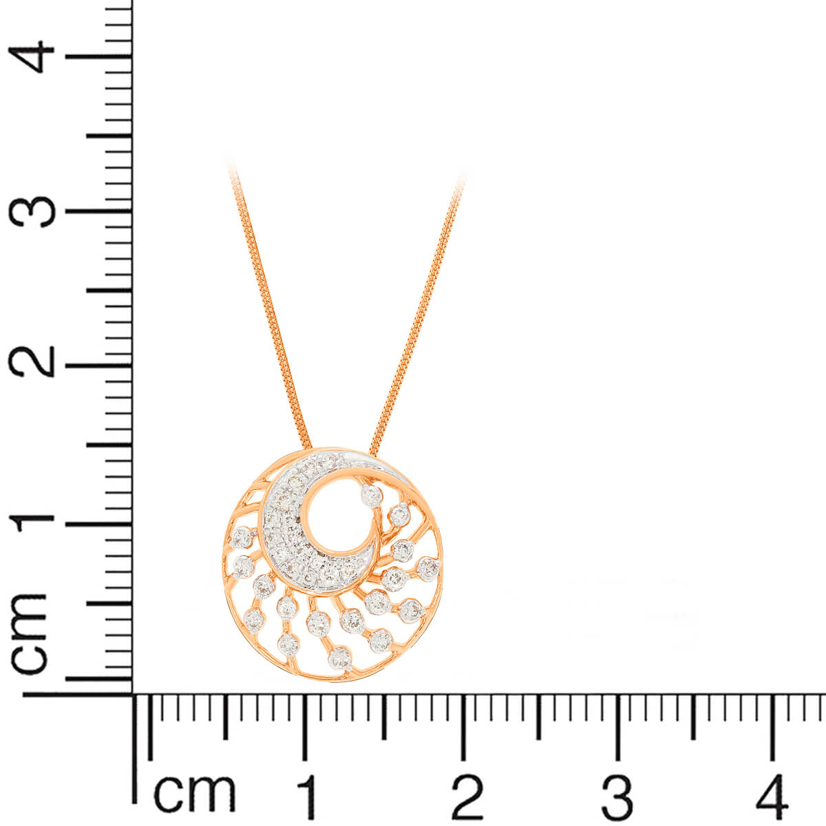 Sparkling Elegance Diamond Rose Gold Pendant