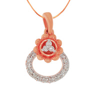 Rosy Dazzle Diamond Rose Gold Pendant