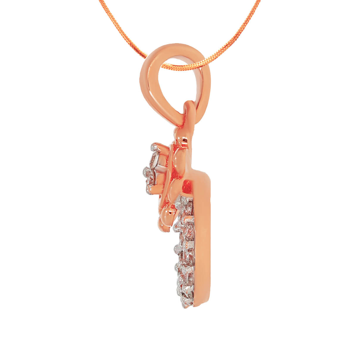 Rosy Dazzle Diamond Rose Gold Pendant