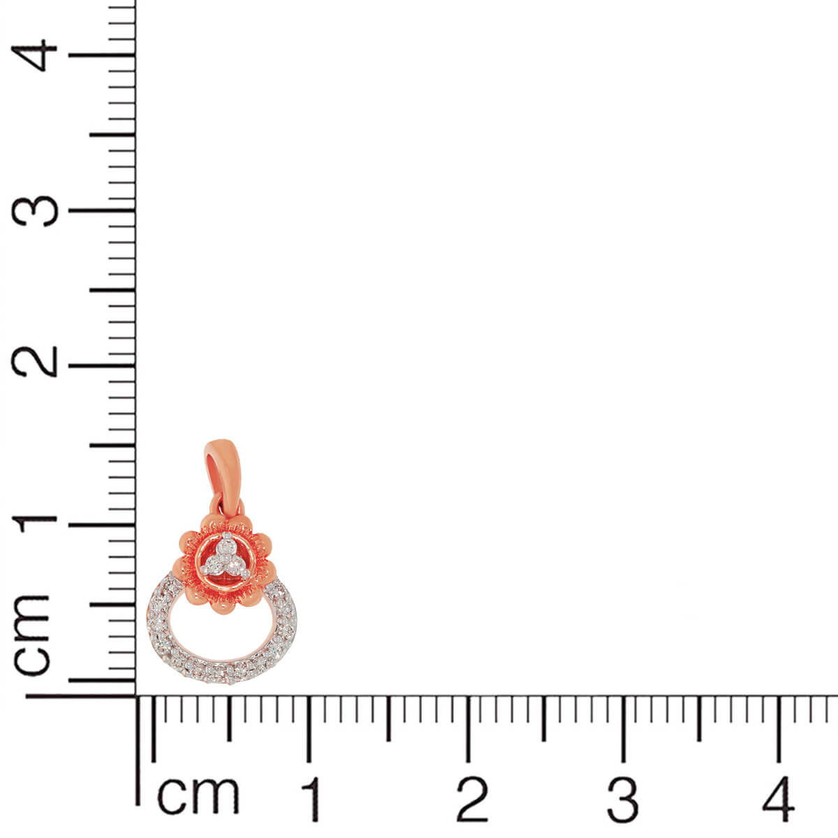 Rosy Dazzle Diamond Rose Gold Pendant