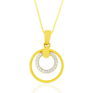 Simple Orb Radiance Diamond Pendant