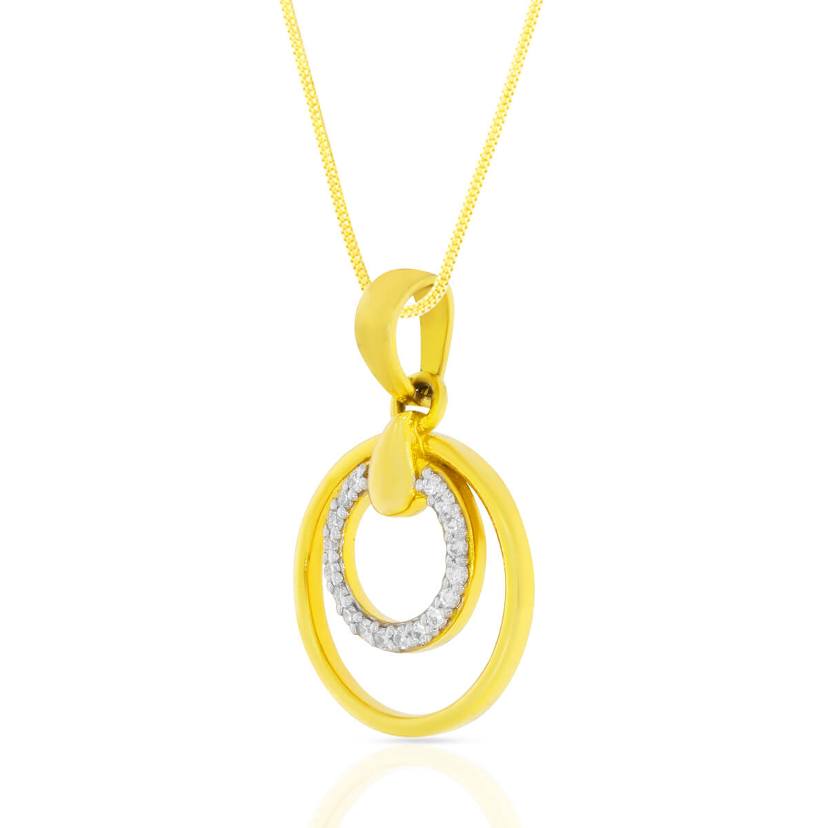 Simple Orb Radiance Diamond Pendant