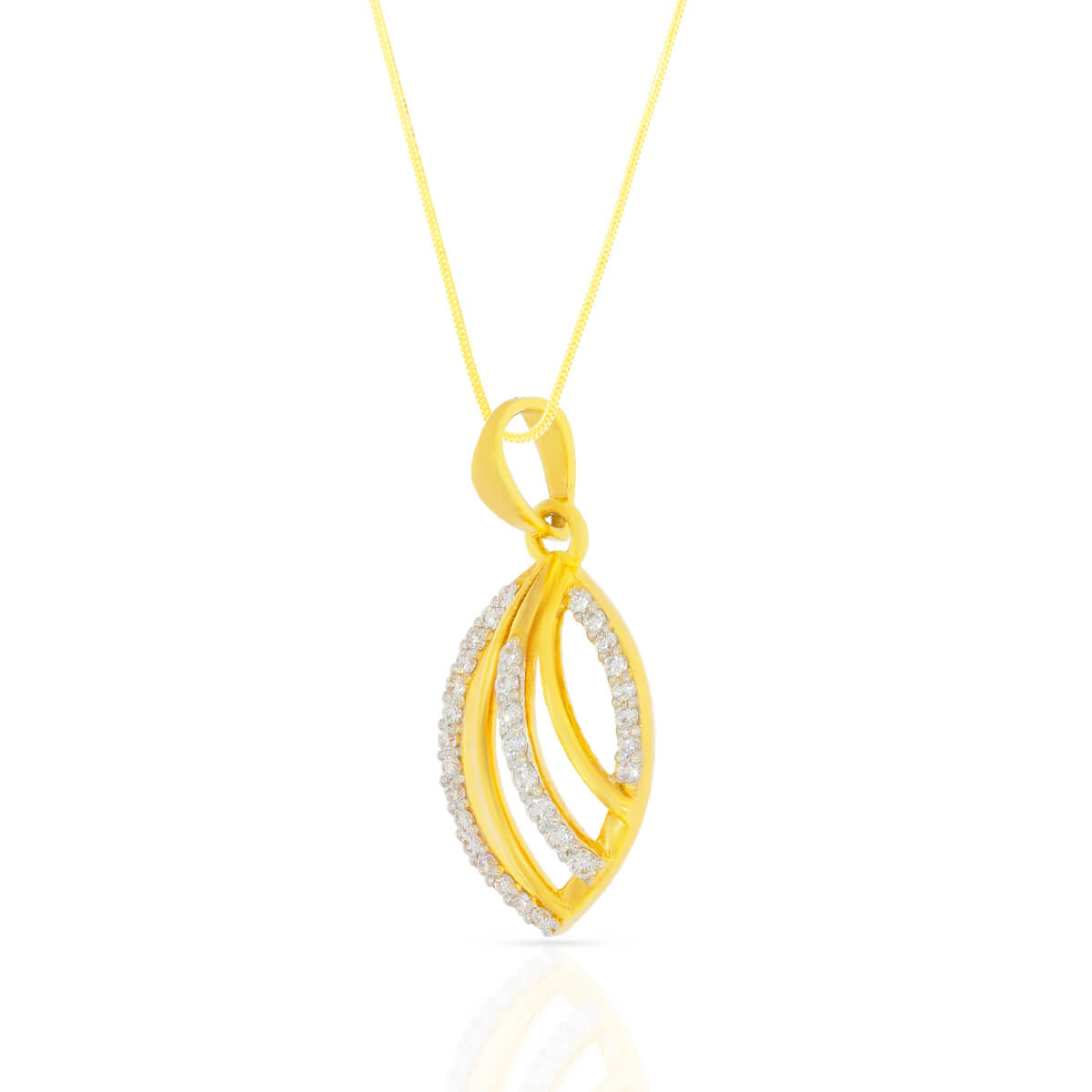 Simple Oval Radiance Diamond Pendant
