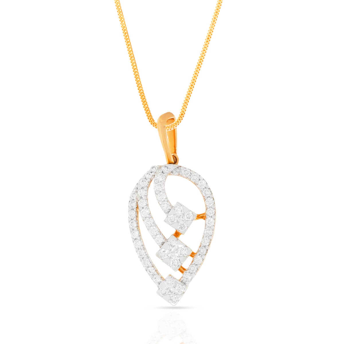 Premium Dazzle Diamond Rose Gold Pendant