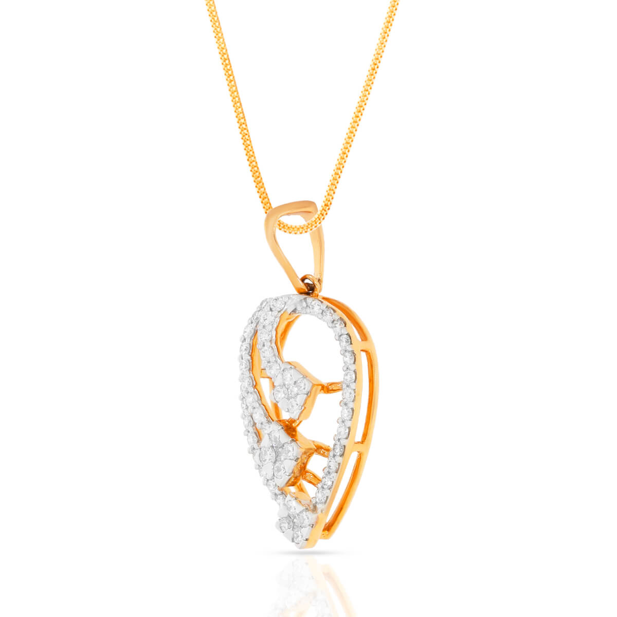 Premium Dazzle Diamond Rose Gold Pendant