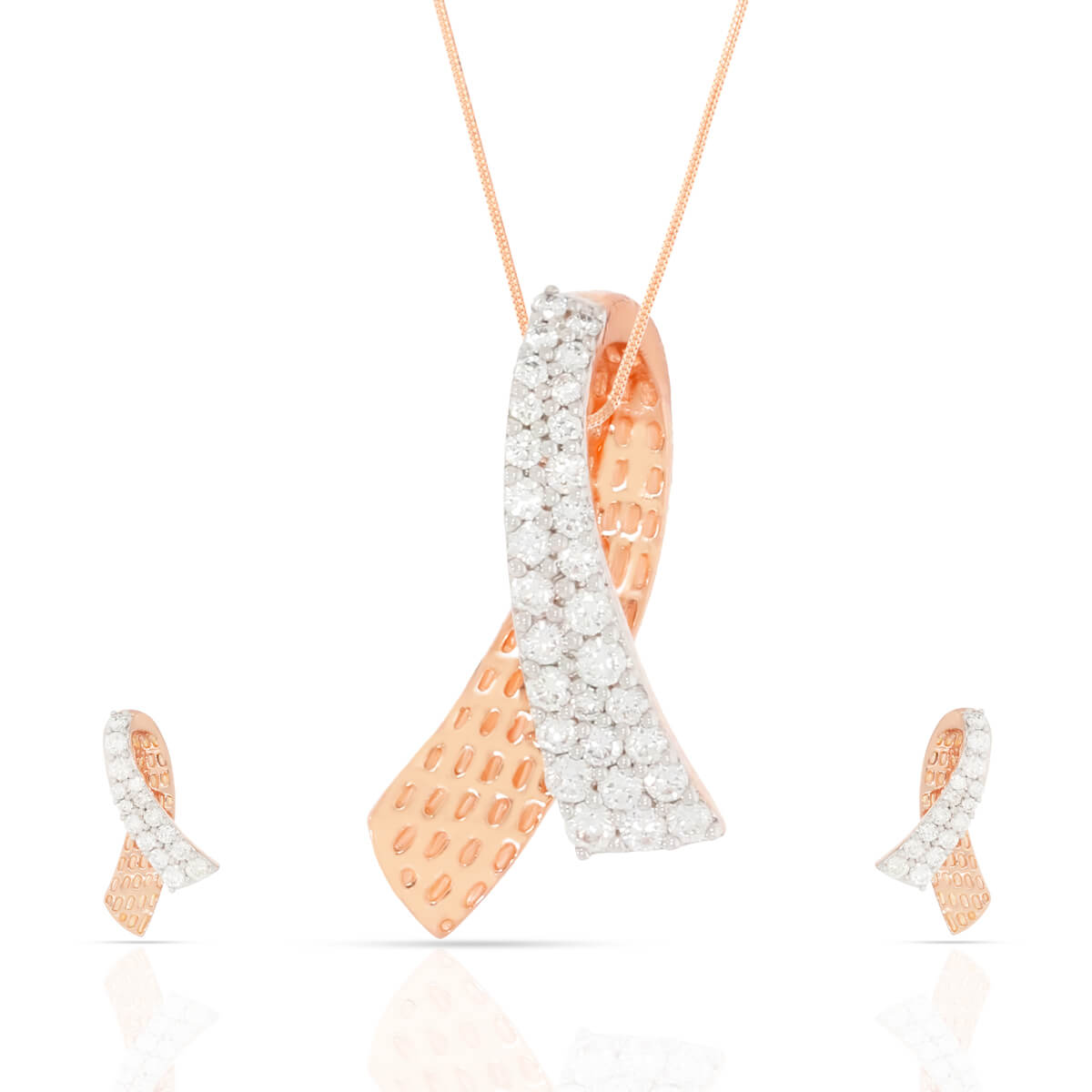 Captivating Shine Diamond Pendant Set