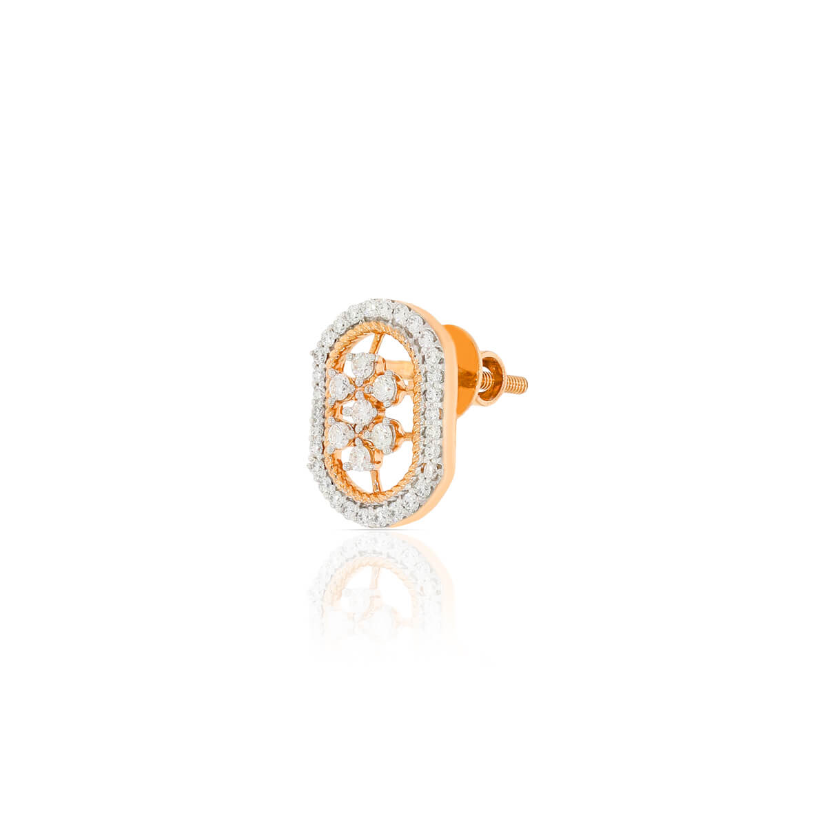 Contemporary Oblong Dazzle Diamond Pendant Set