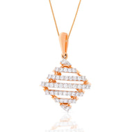 Bold Dazzle Diamond Rose Gold Pendant