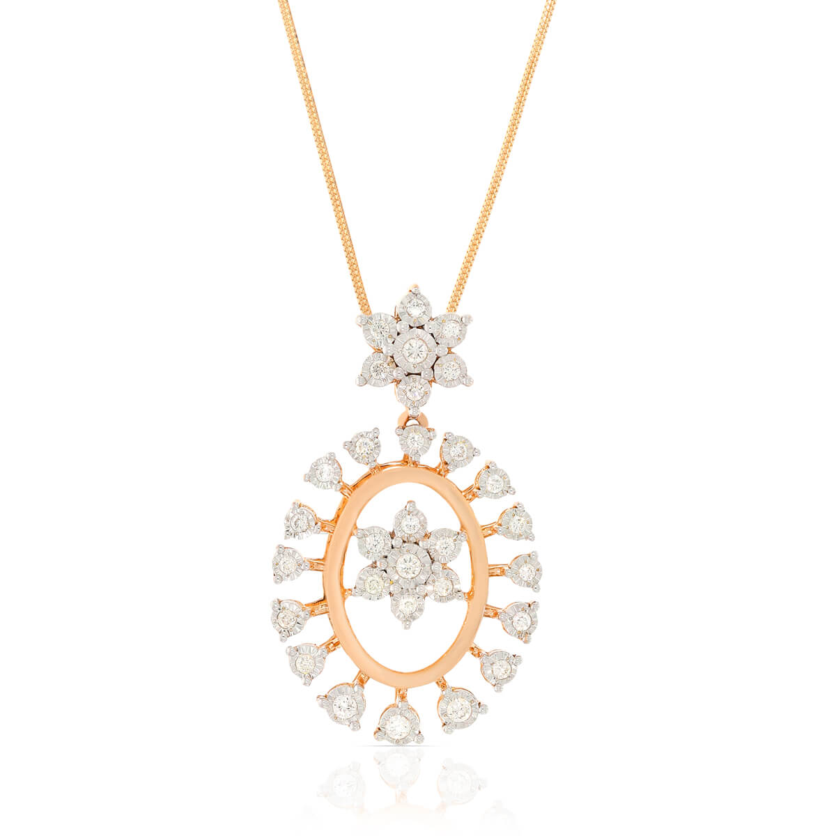 Marvelous Starlit Diamond Pendant Set