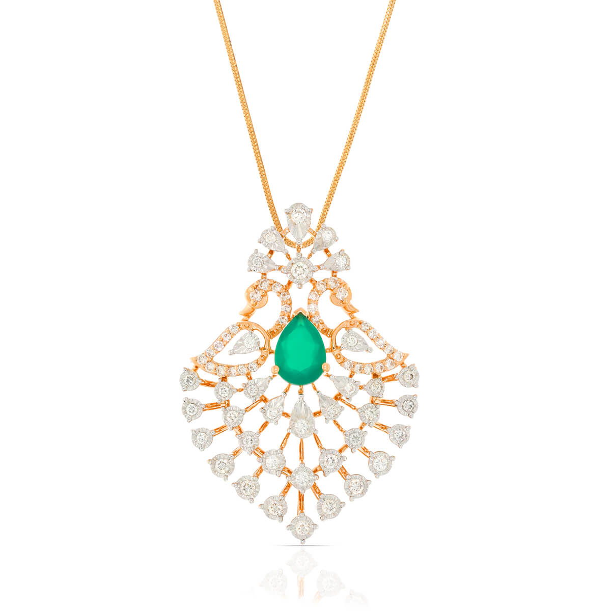 Royal Shine Diamond Pendant Set