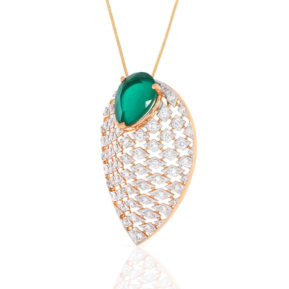 Vintage Vibrance Diamond Rose Gold Pendant