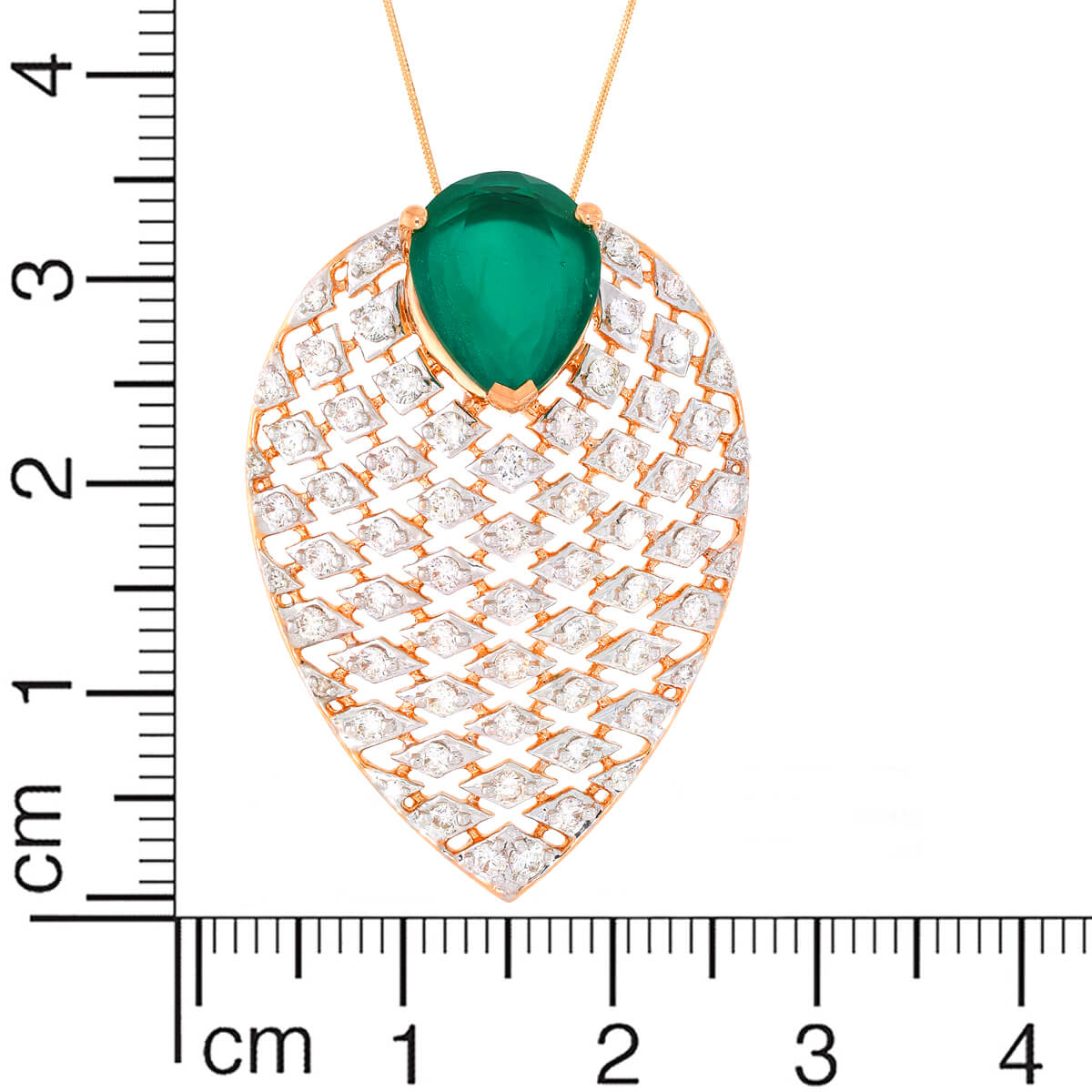 Vintage Vibrance Diamond Rose Gold Pendant