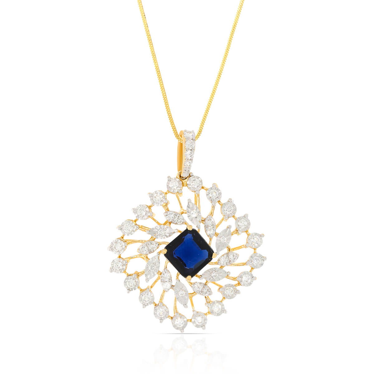 Elegant Dazzle Diamond Pendant Set