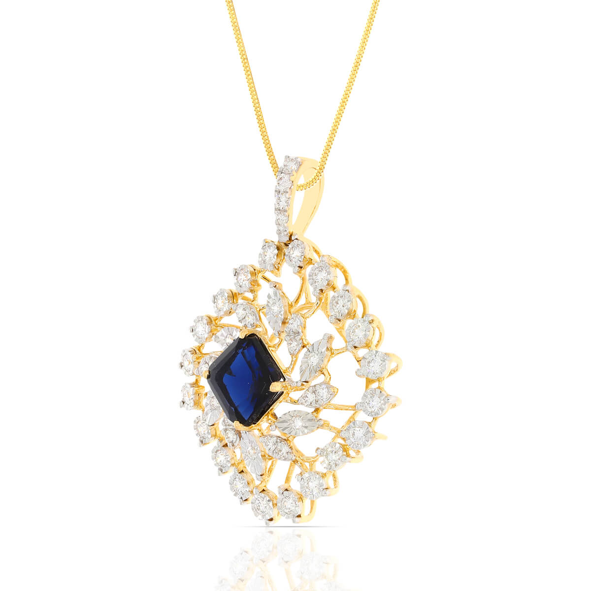 Elegant Dazzle Diamond Pendant Set
