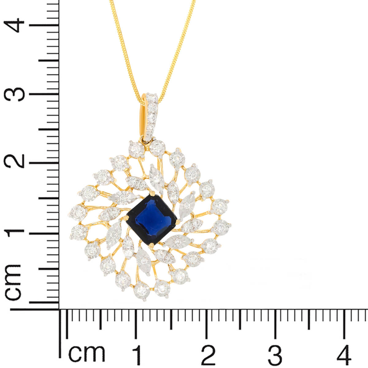 Elegant Dazzle Diamond Pendant Set