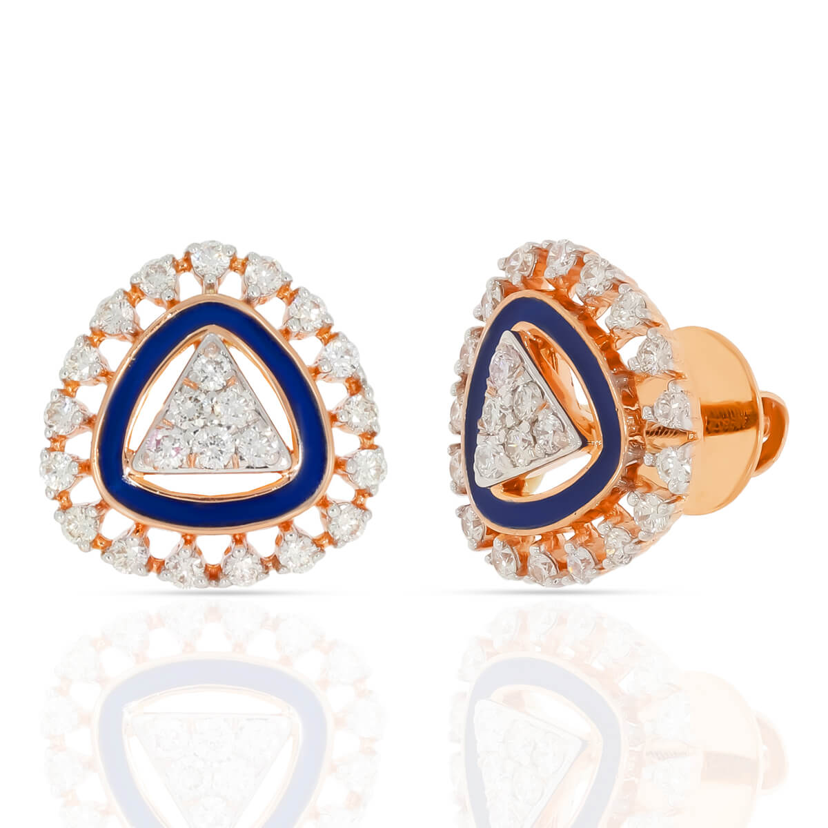 Trigonal Dazzle Diamond Pendant Set