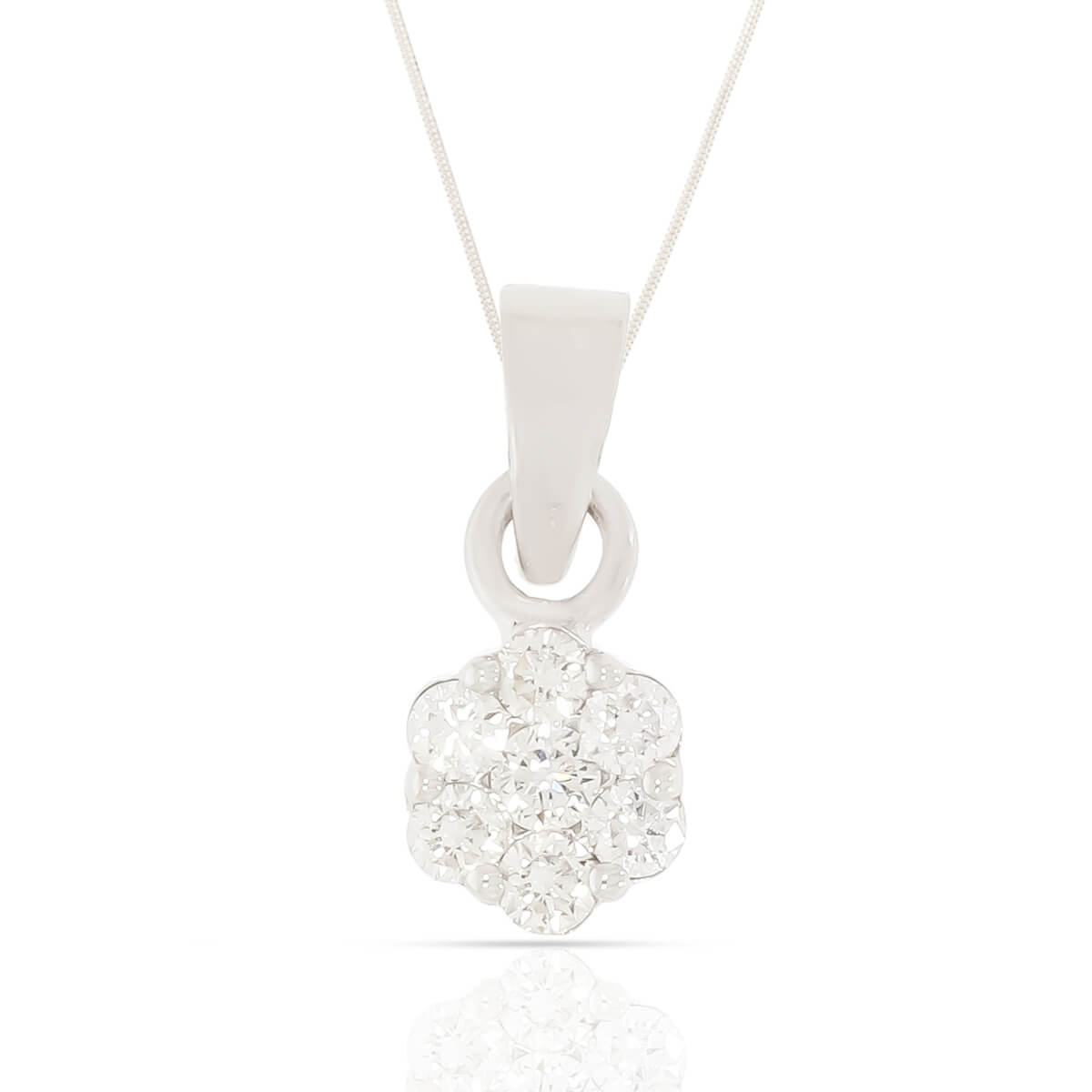Stunning Hexa Dazzle Diamond Pendant Set
