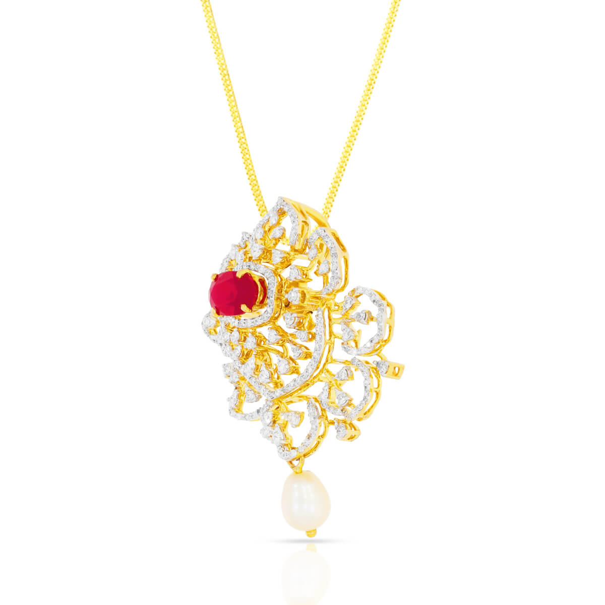 Enigmatic Vibrance Diamond Pendant