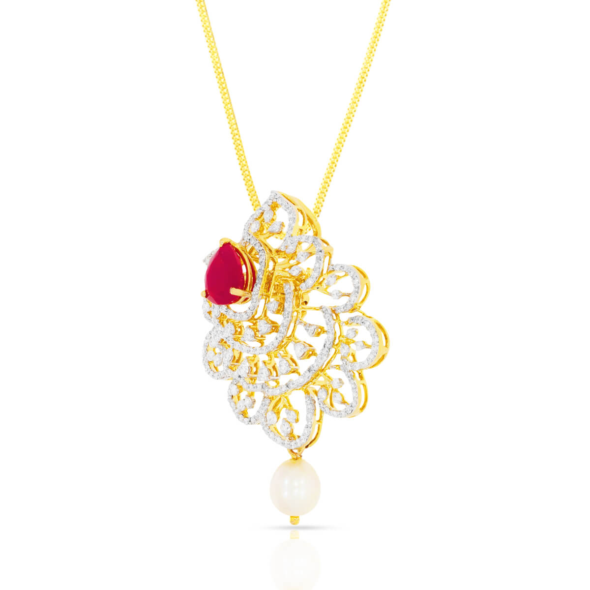 Enigmatic Radiance Diamond Pendant