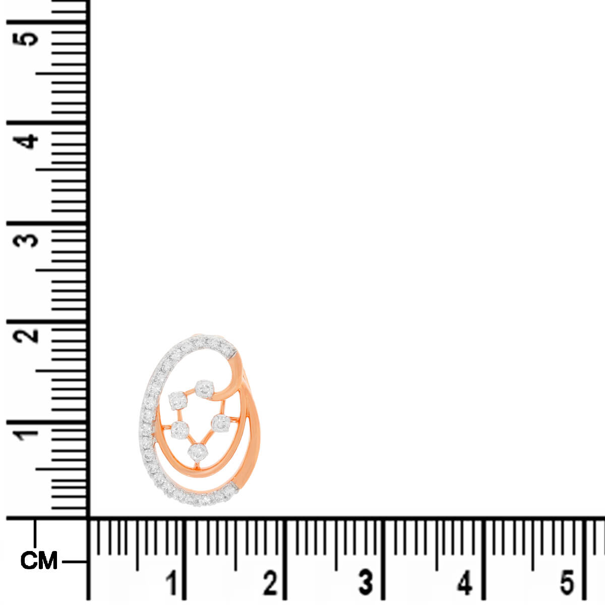 Stunning Swirl Diamond Pendant Set