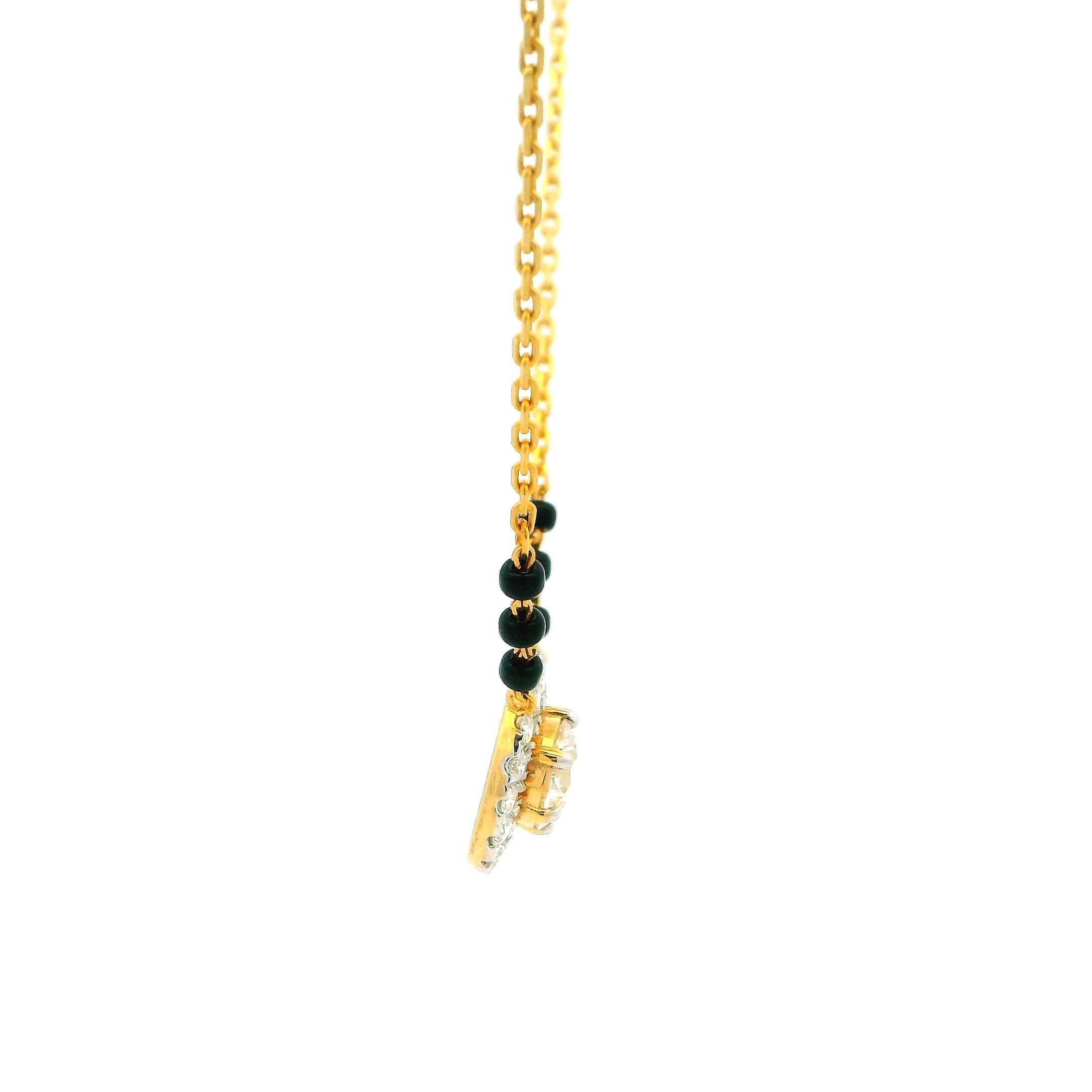 14K Lab Grown Diamond Mangalsutra