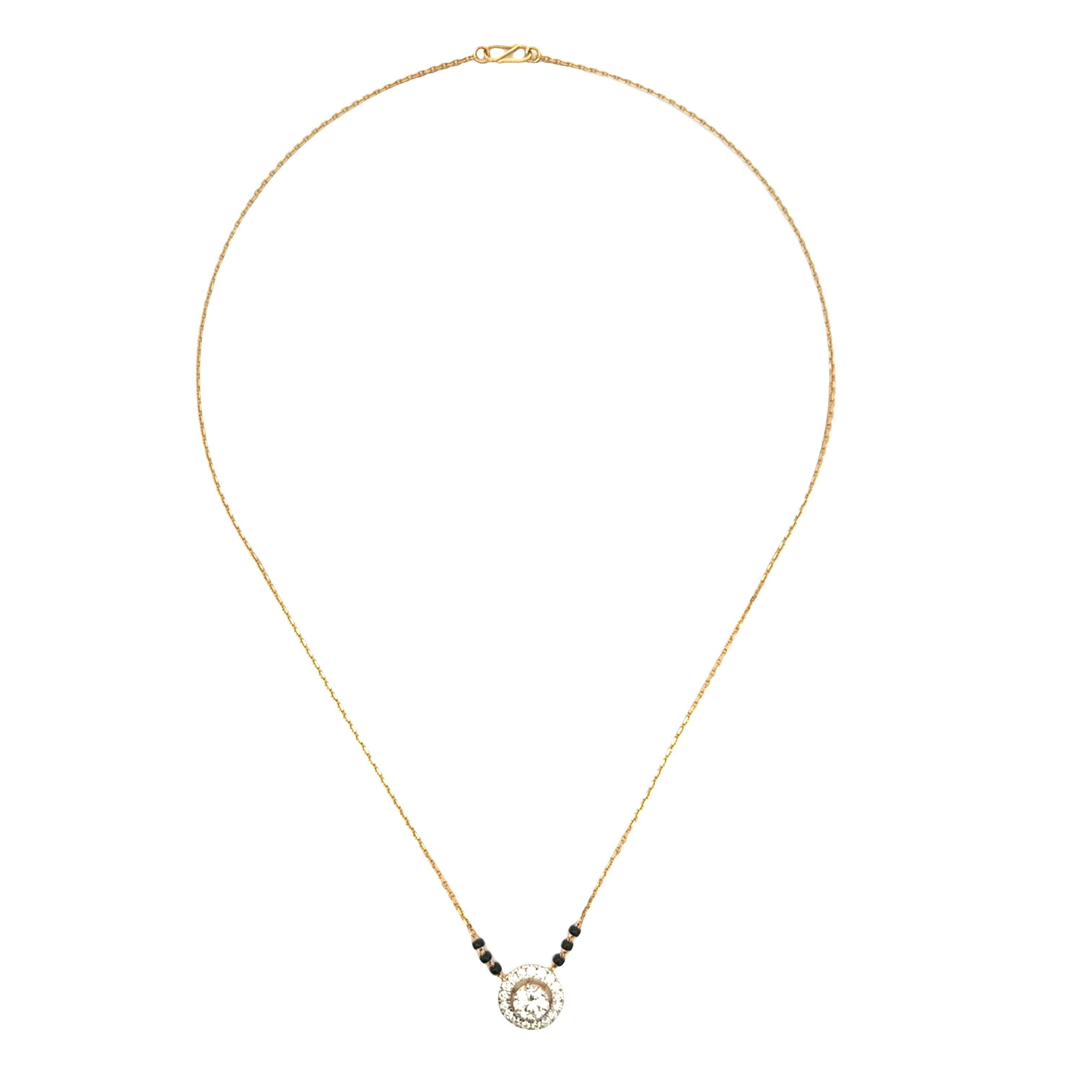 14K Lab Grown Diamond Mangalsutra