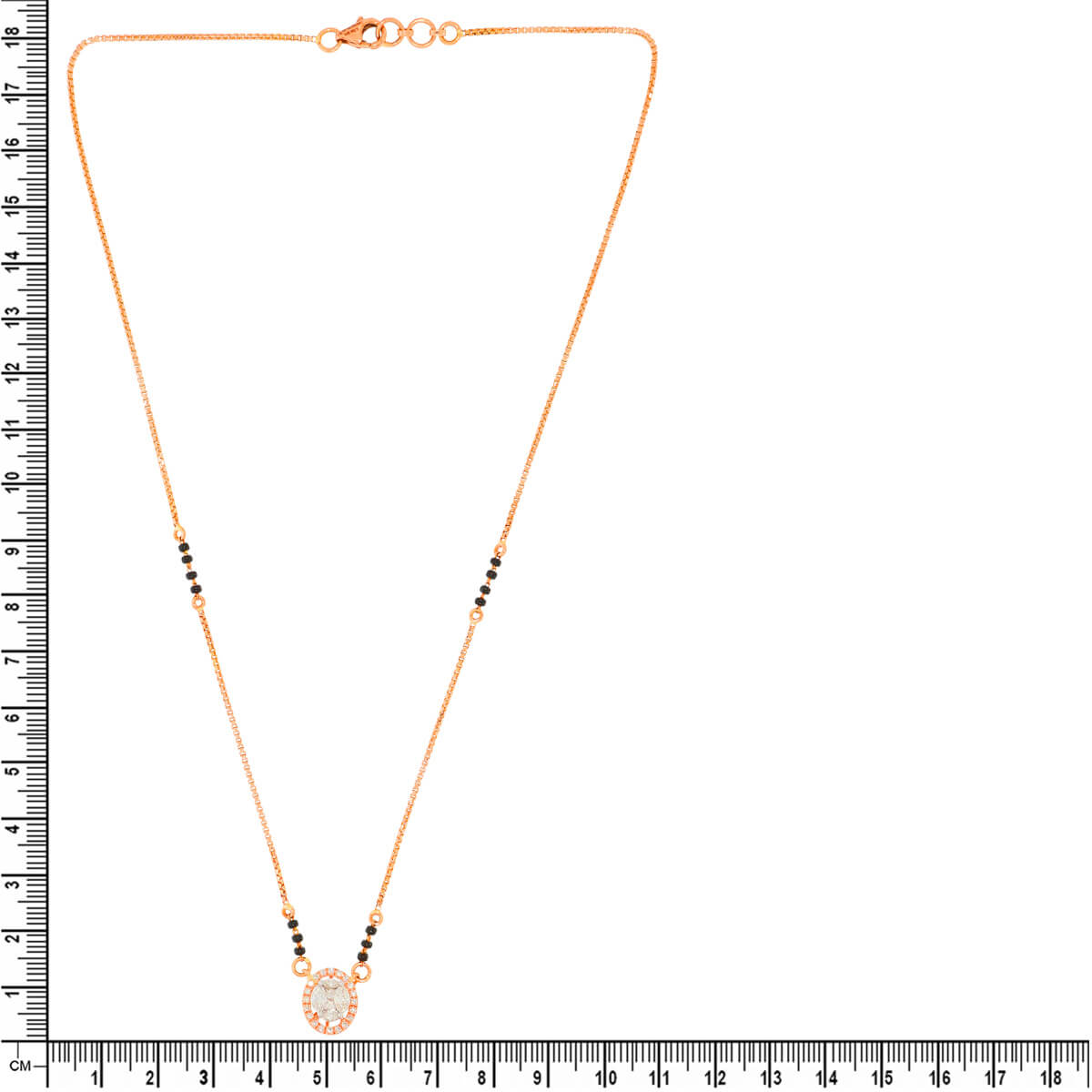 Exclusive Floral Dazzle Diamond Short Mangalsutra 18K