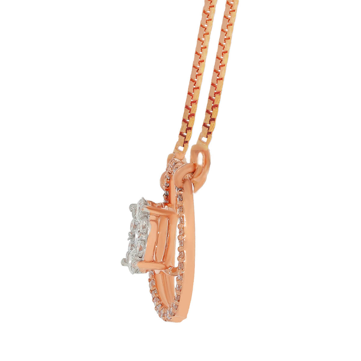 Oval Elegance Diamond Short Mangalsutra 18K