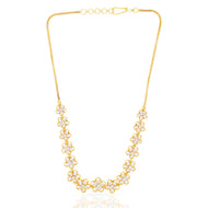 Dazzling Flora Harmony Diamond Short Necklace