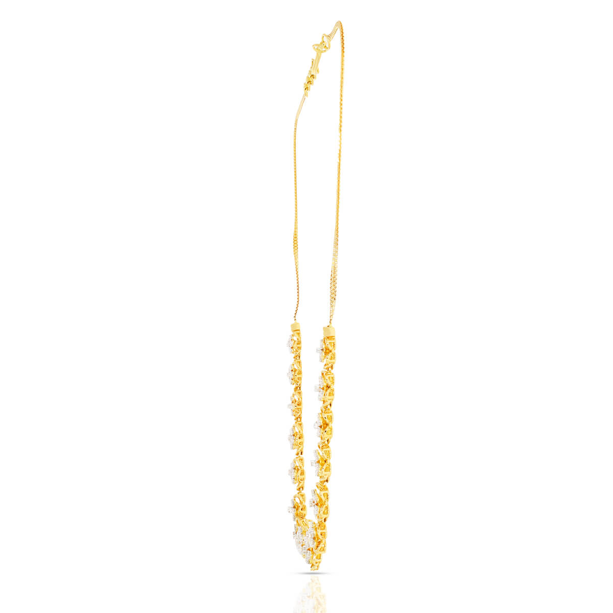 Dazzling Flora Harmony Diamond Short Necklace