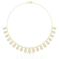 Petite Foliages Harmonic Dazzle Diamond Short Necklace