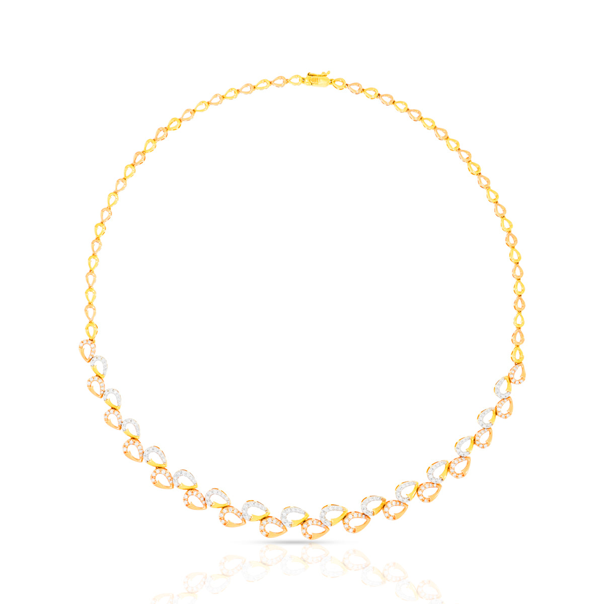 Minimalist Radiance 18K Diamond Short Necklace Set