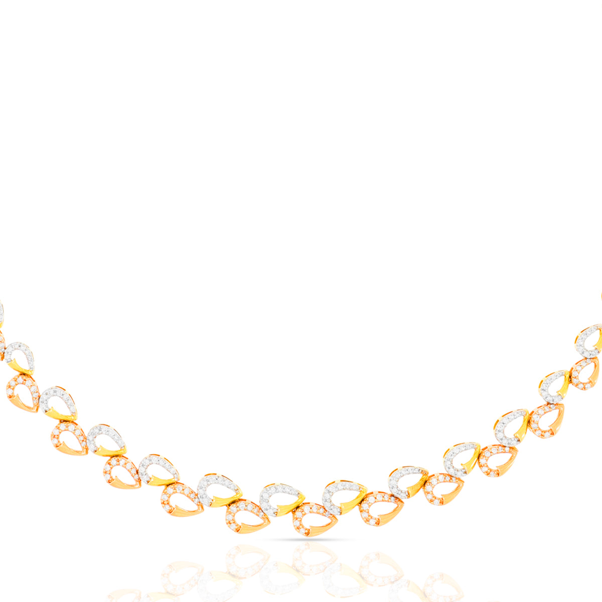 Minimalist Radiance 18K Diamond Short Necklace Set