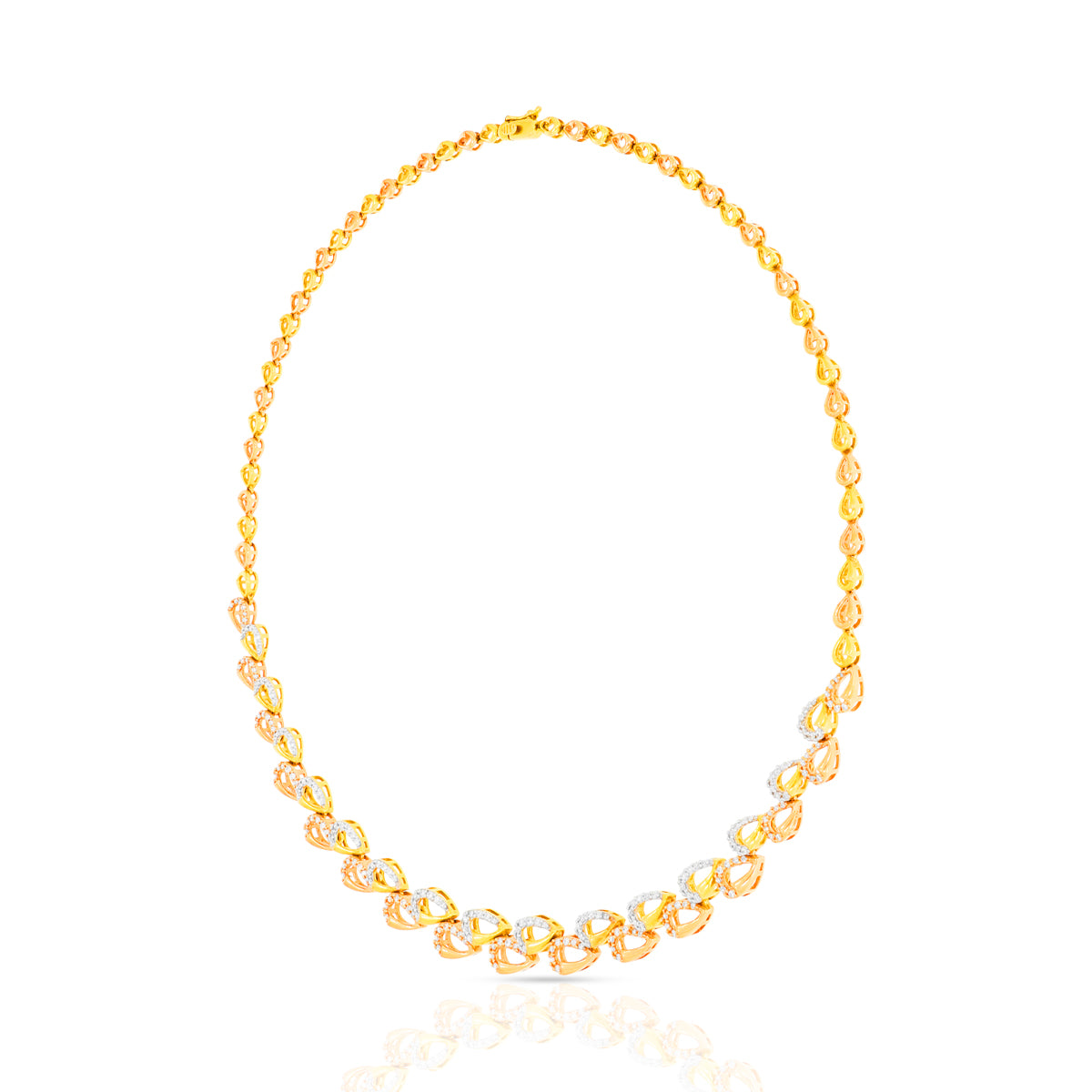Minimalist Radiance 18K Diamond Short Necklace Set
