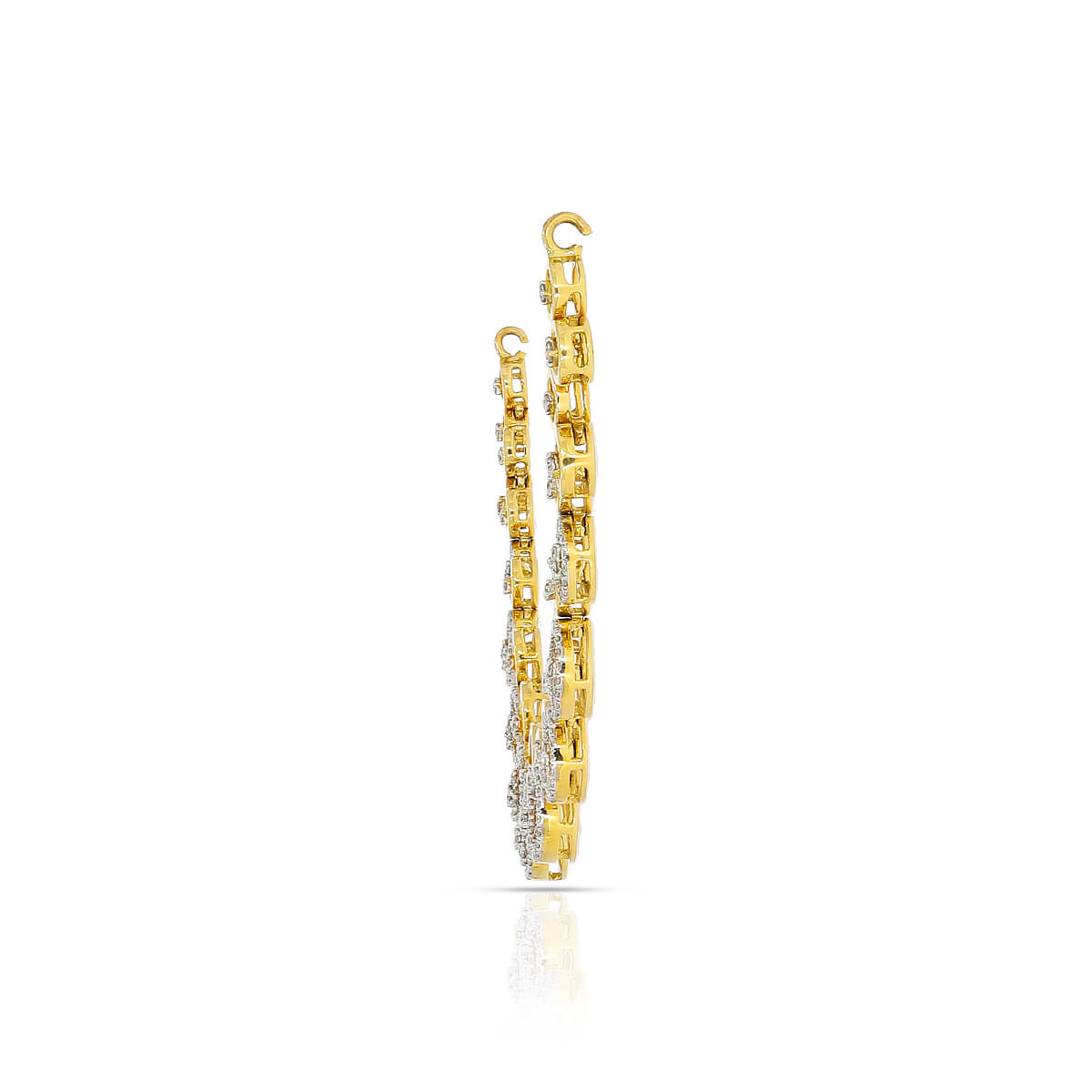 Beautiful Floral Harmony Diamond Short Necklace