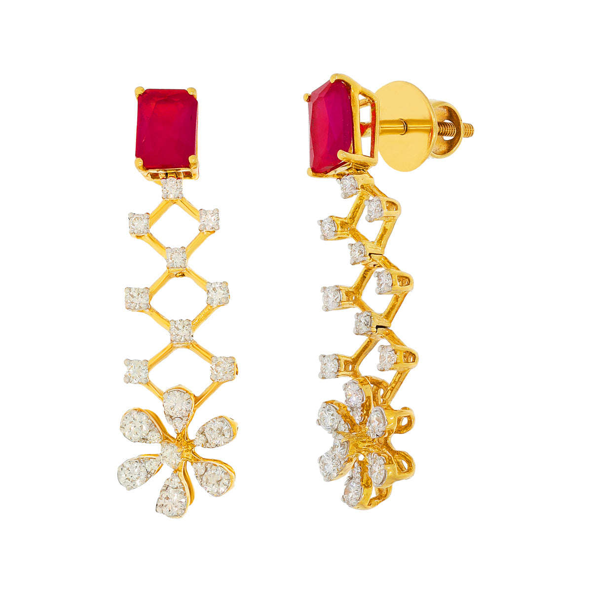 Crimson Radiance Diamond Necklace