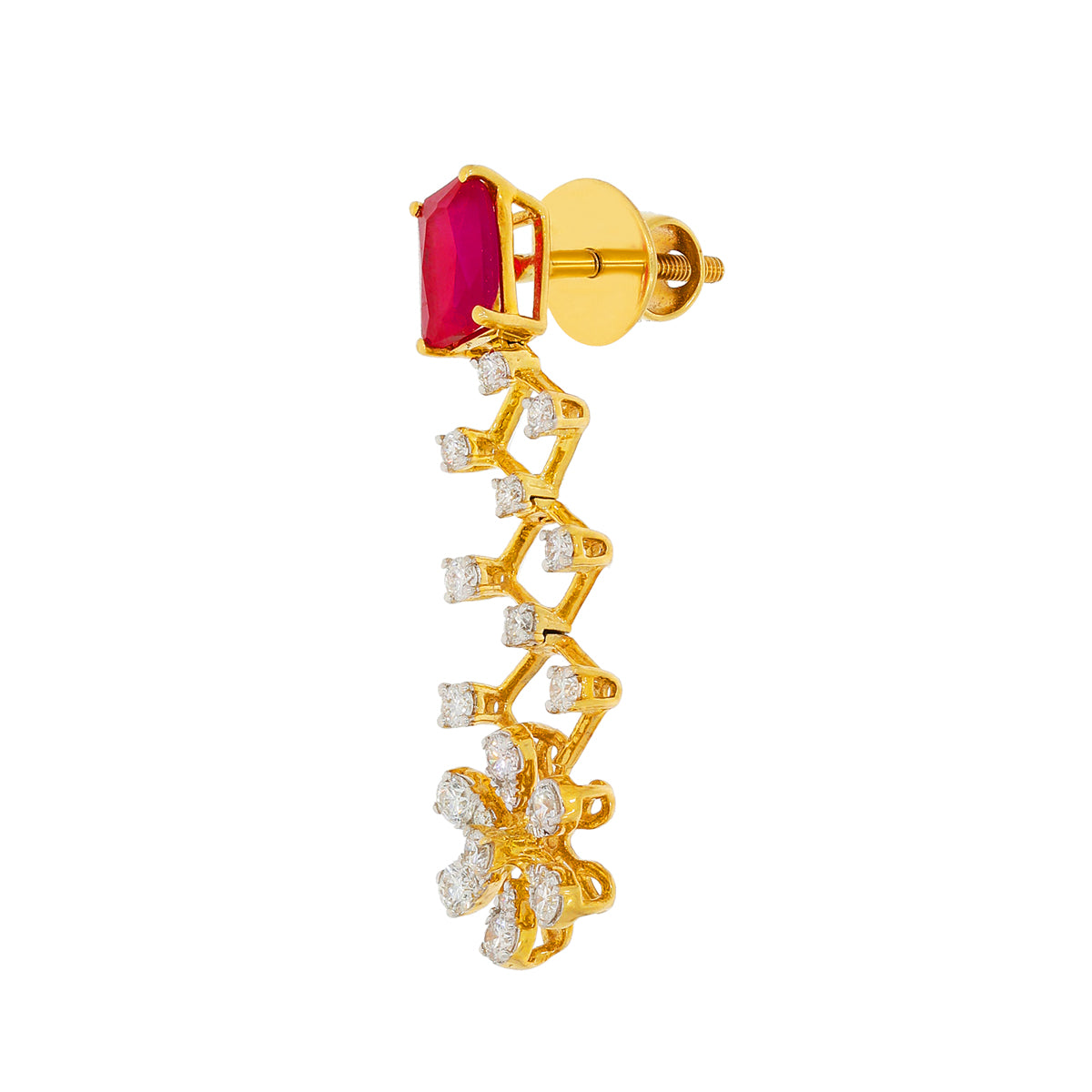 Crimson Radiance Diamond Necklace