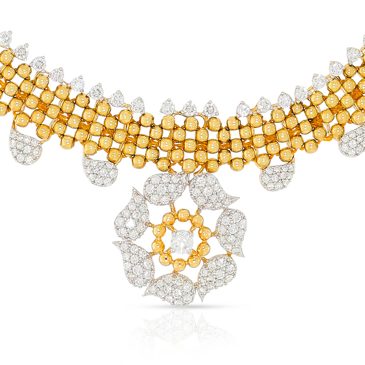 Cheerful Bloom Diamond Short Necklace