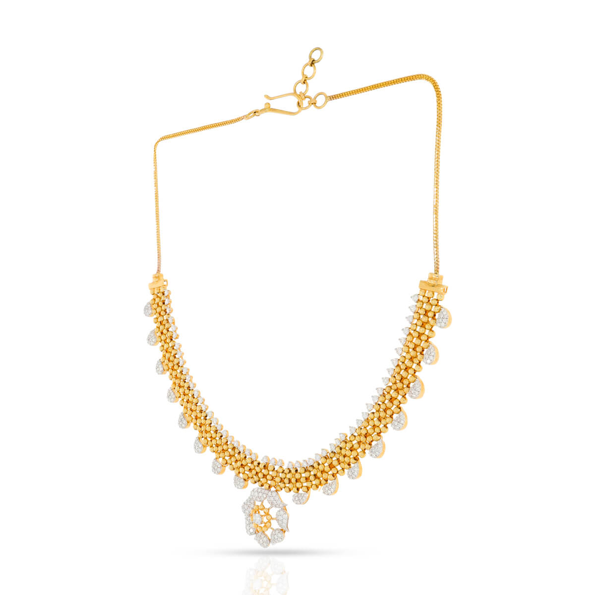 Cheerful Bloom Diamond Short Necklace