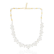 Shimmering Blossoms Diamond Short Necklace