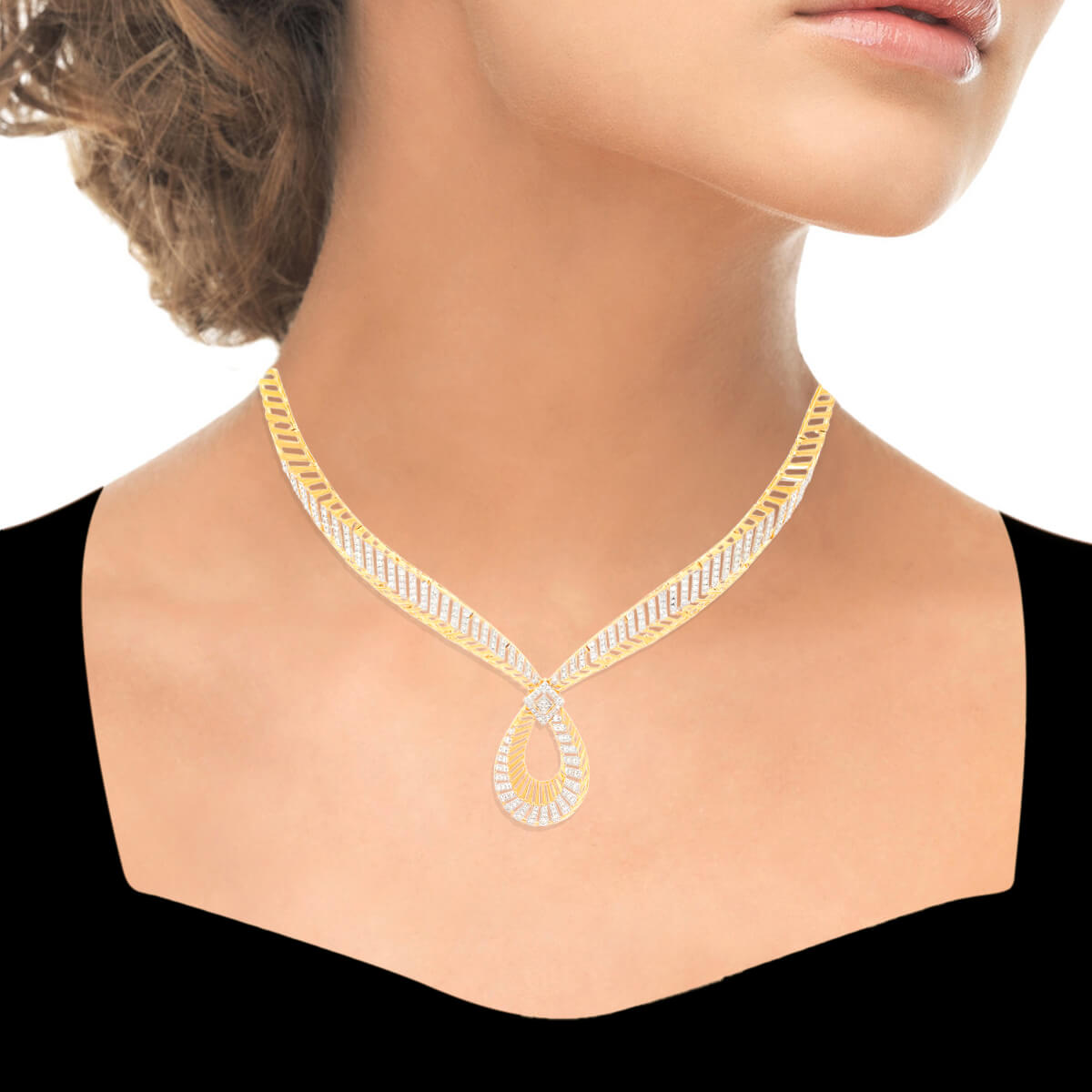 Bold Elegance Diamond Short Necklace